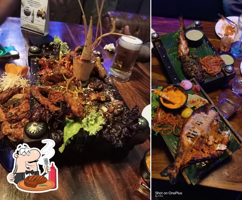 Meat meals are served at Element E7 Resto Bar