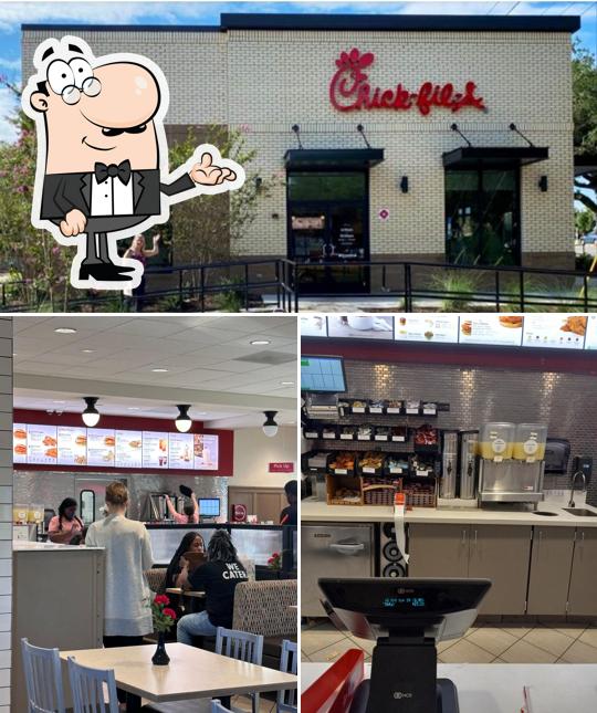 The interior of Chick-fil-A