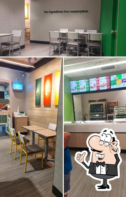 The interior of Subway Janak Road