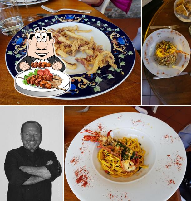 Cibo al Ristorante Lanterna Blu