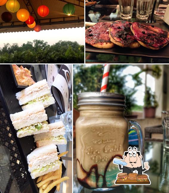 Order a sandwich at Café Adda