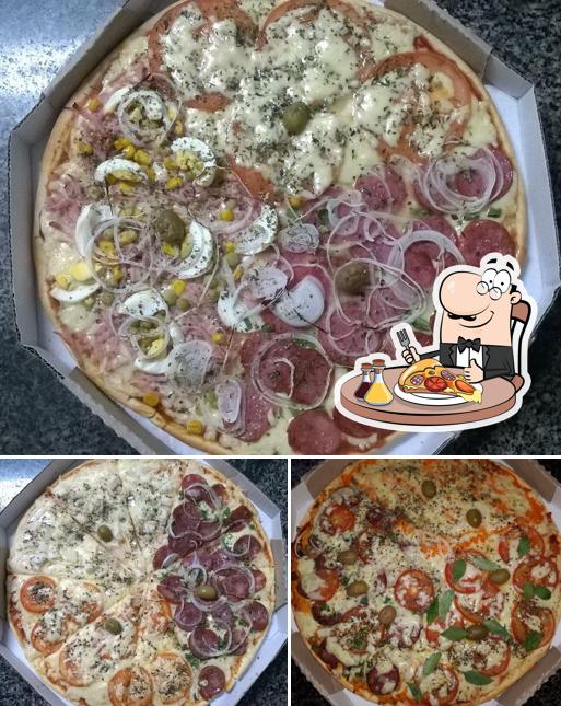 Peça diversos variedades de pizza