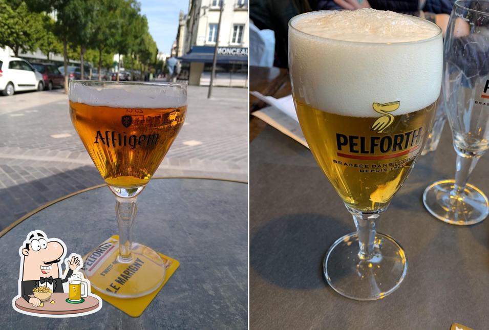 Profitez un verre de bière blonde ou brune