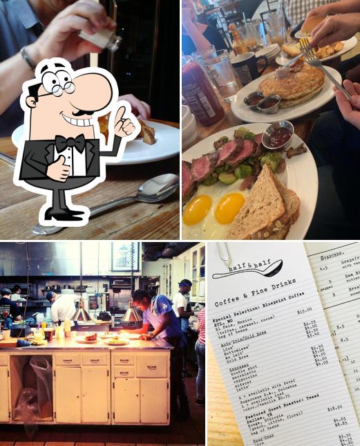 Menu of Half & Half restaurant, Clayton reviews and ratings