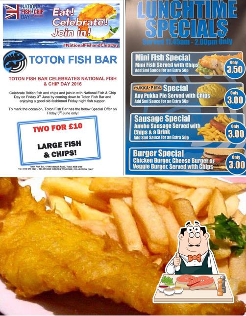 Fish and chips at Toton Fish Bar