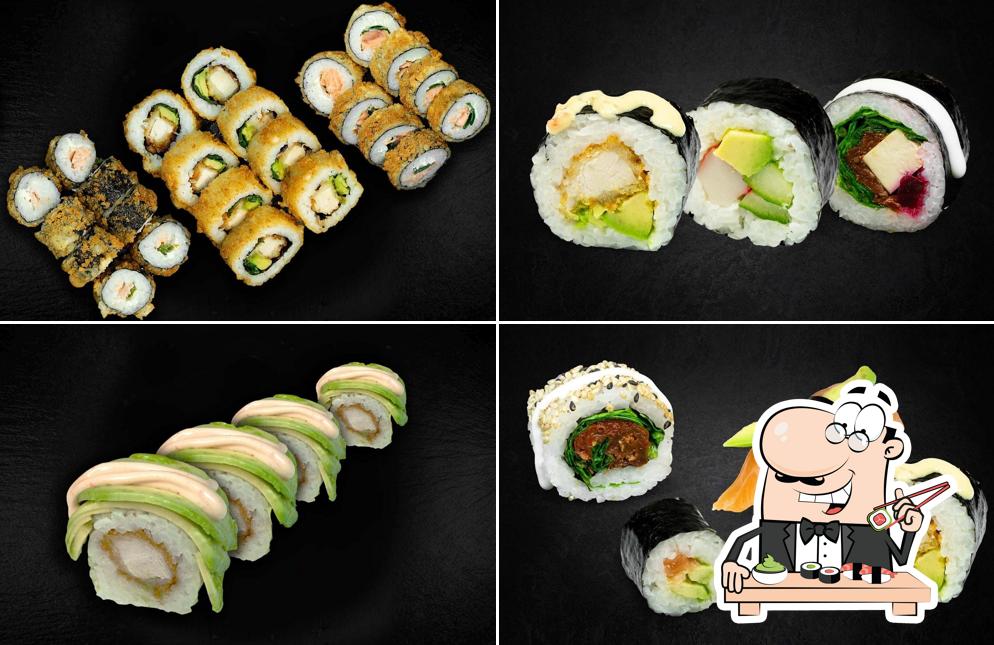 SUSHIdeluxe Magdeburg-Altstadt te ofrece rollitos de sushi