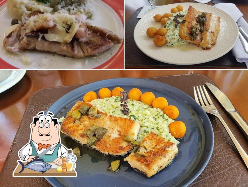 Salmão grelhado em Restaurante Buongustaio