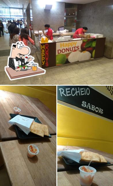 A ilustração do Divino Donuts’s comida e interior