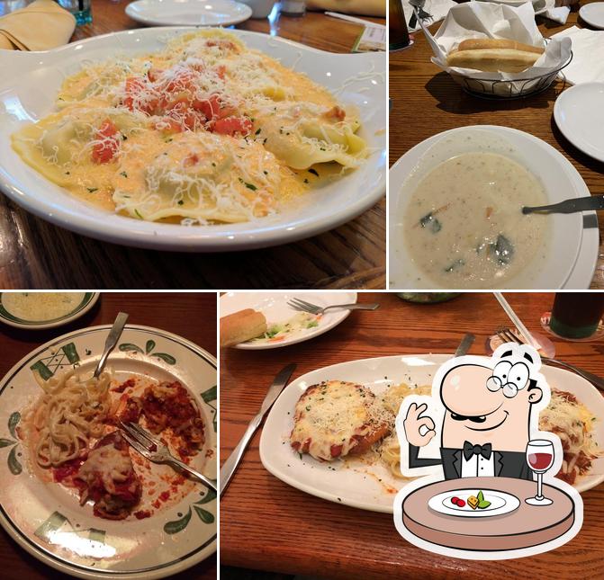 Food at Olive Garden Italian Restaurant