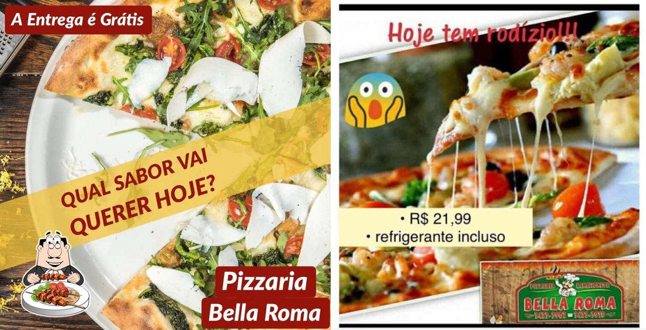 Comida em Pizzaria Bella Roma