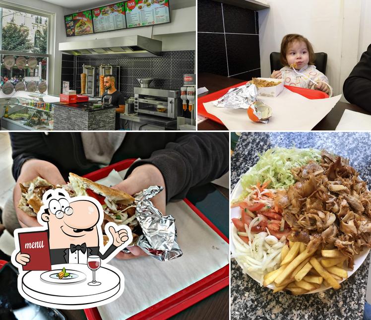 This is the picture showing food and interior at NAZ Kebab
