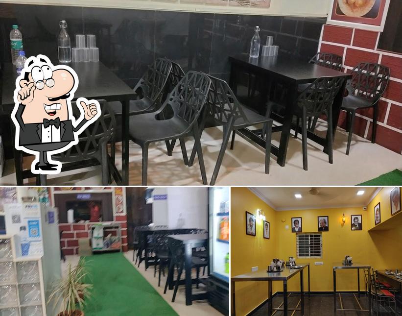 The interior of Chikpet Donne Biriyani Corner Plus