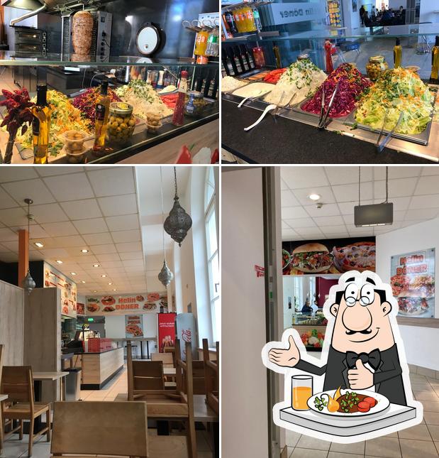 The photo of food and interior at Helin Döner