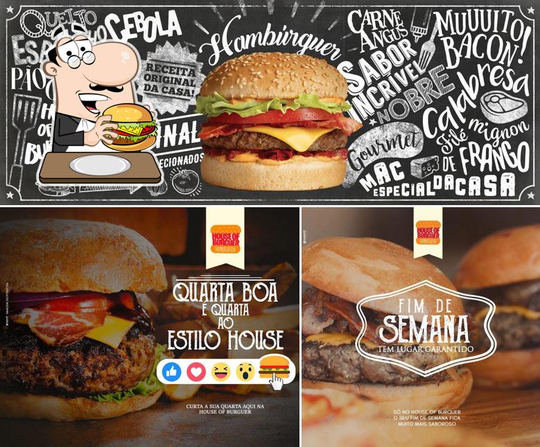 Hambúrguer em House of Burguer Franchising