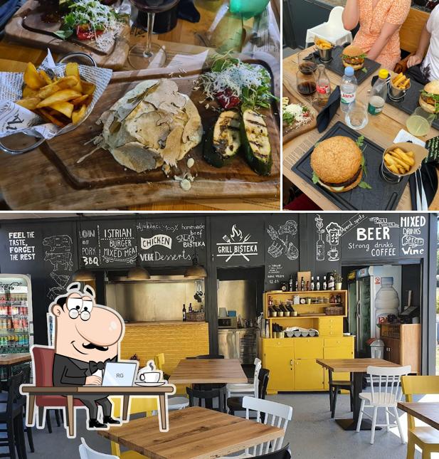 Gli interni di Grill Bišteka