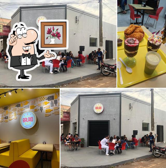 O interior do Balaio Rico Frango e Açaí
