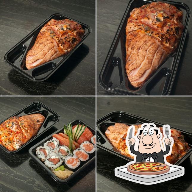 Отведайте пиццу в "Kicho sushi japanese delivery e restaurant"