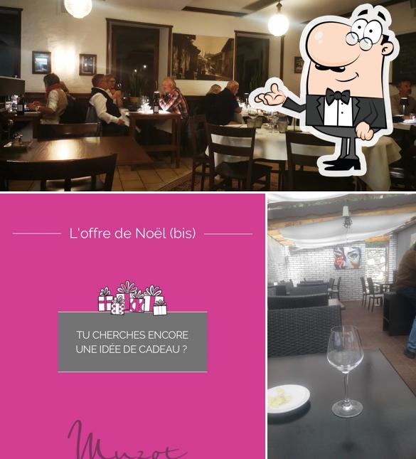 Guarda la foto che raffigura la interni e esterno di Restaurant le Muzot