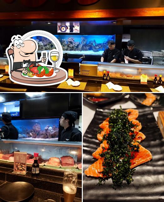 Restaurante Sapporo serve uma seleção de refeições de frutos do mar