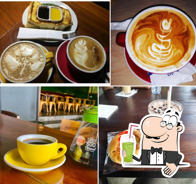 Enjoy a drink at Pit's Corner Papua Specialty Coffee