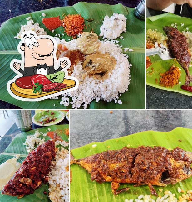 Order meat dishes at Ambika Mess