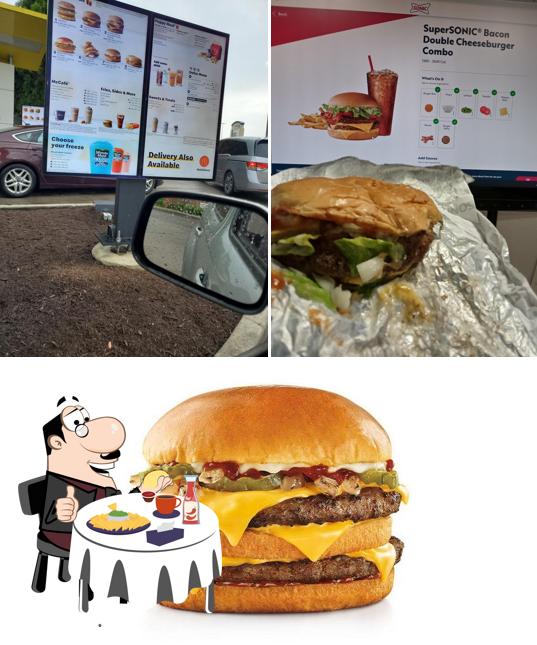 Order a burger at Sonic Drive-In