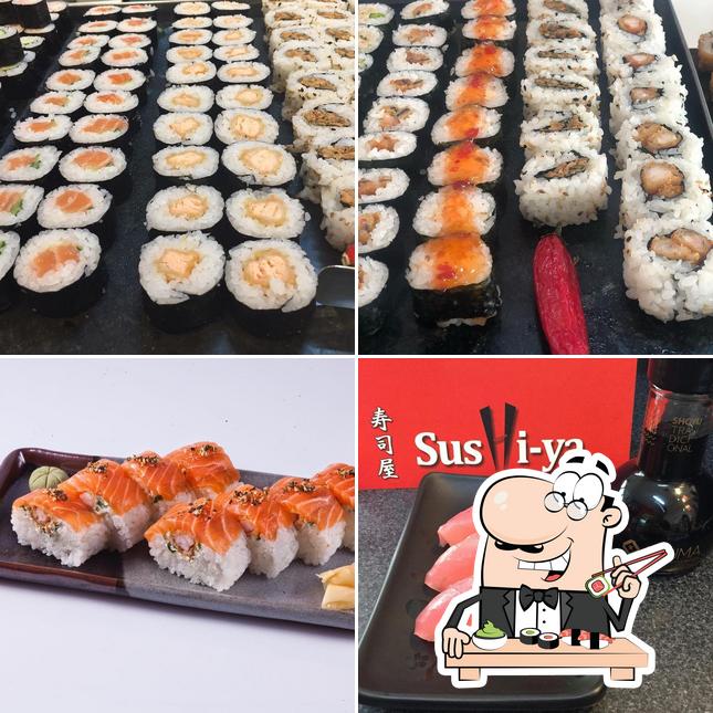 Rolos de sushi são servidos no Restaurante Sushi-ya