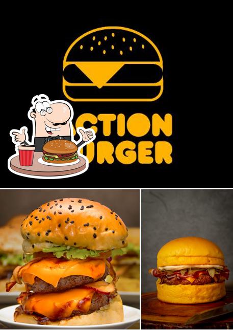 Experimente um hambúrguer no Action Burger