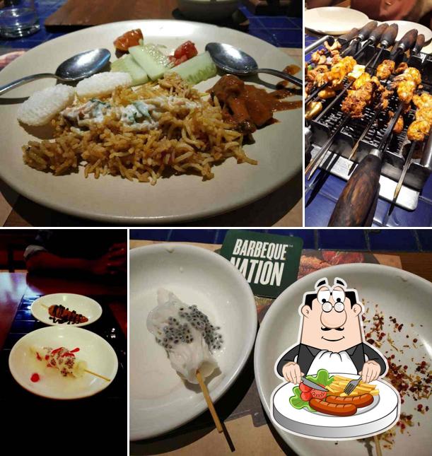 Food at Barbeque Nation