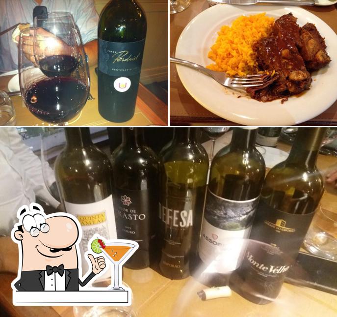 Esta é a imagem apresentando bebida e comida no Bergut Vinho & Bistrô