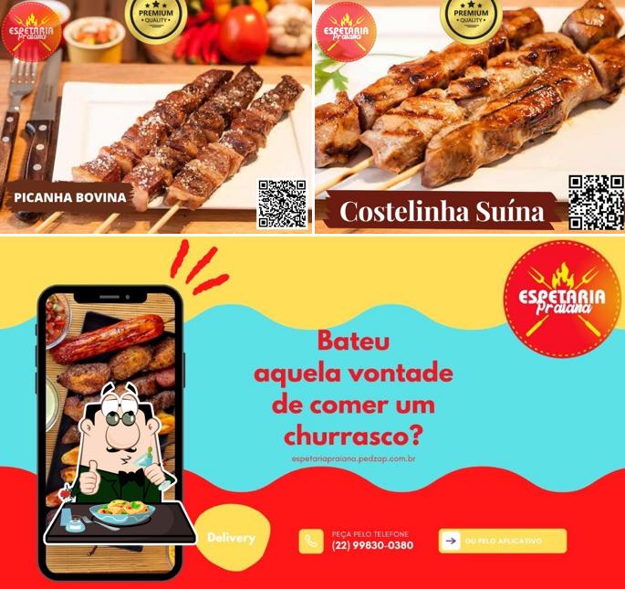 Comida em Espetaria Praiana