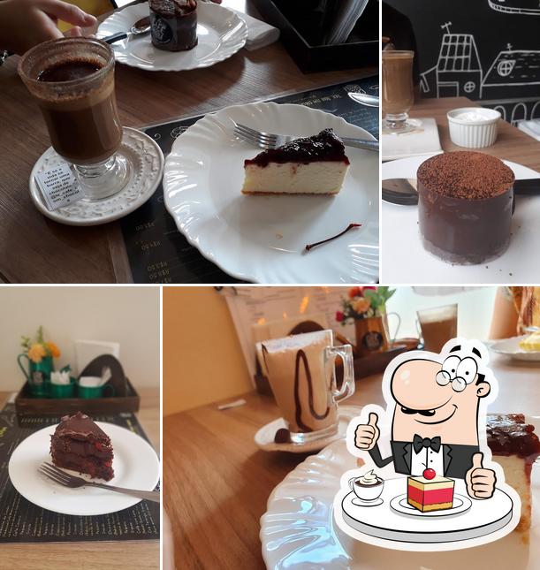 Lê Café Con Chocolá oferece uma seleção de sobremesas