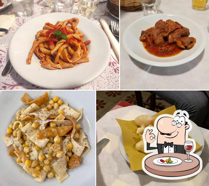 Cibo al Trattoria Le Zie Cucina Casareccia