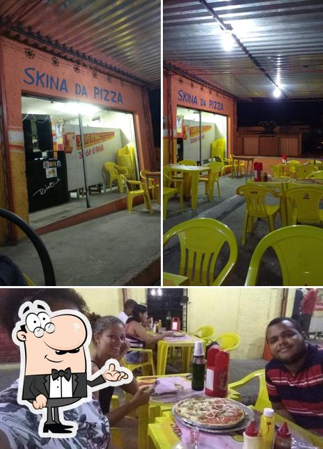 O interior do Skina da Pizza