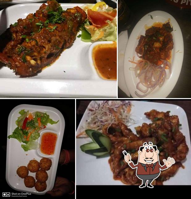 Food at B-Hive Pub