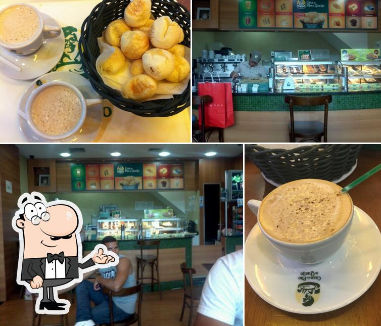 Entre diferentes coisas, interior e comida podem ser encontrados no Casa do Pão de Queijo