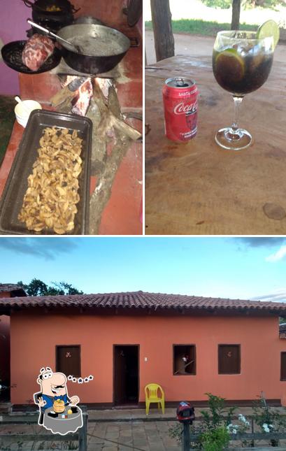 A ilustração do Fazenda Morro Grande’s comida e interior