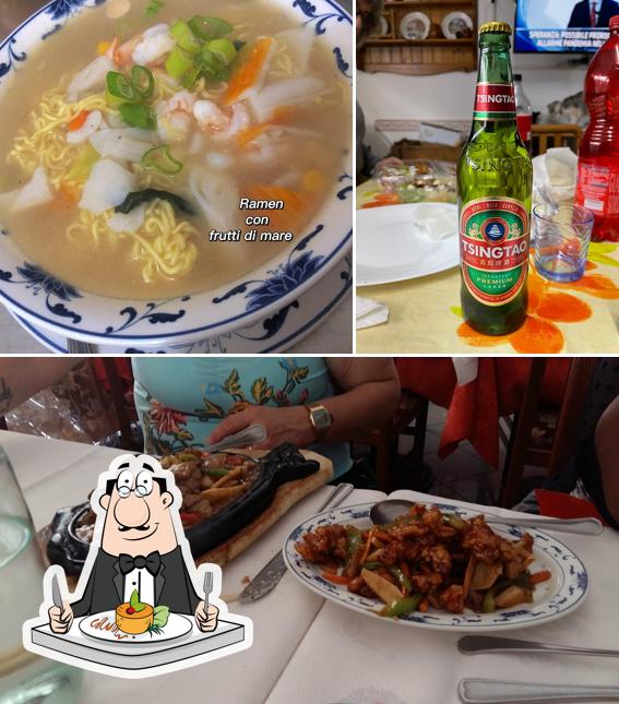 Dai un’occhiata alla immagine che mostra la cibo e birra di Shanghai