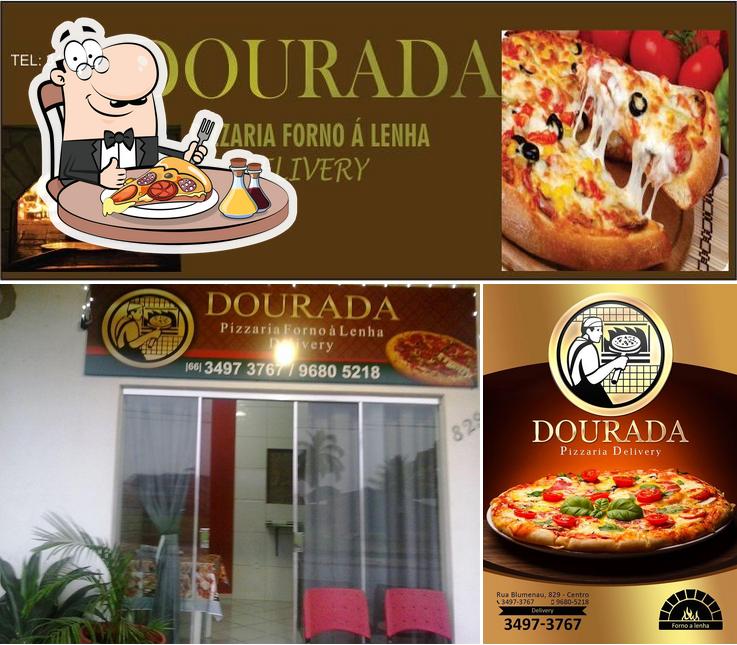 Peça pizza no Pizzaria Dourada