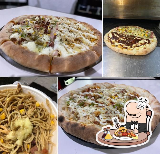 Experimente pizza no Pizzaria e Hamburgueria Baiana Mineira