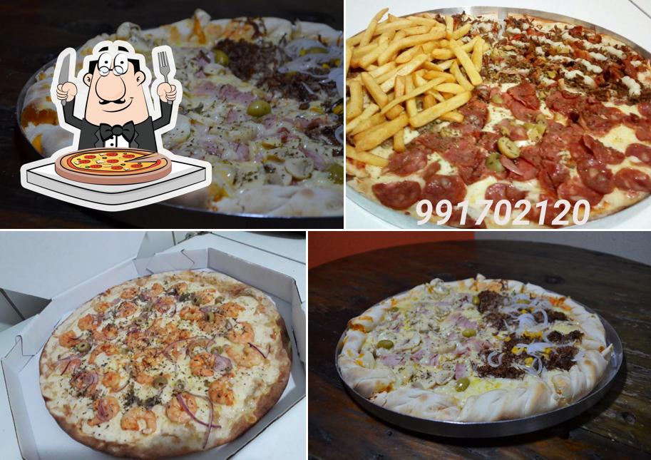 Consiga diferentes tipos de pizza