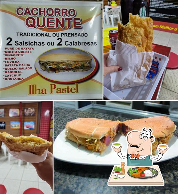 Comida em Ilha Pastel