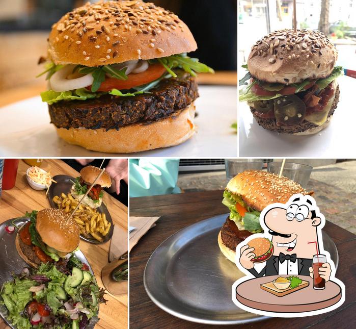 Try out a burger at Lia’s Kitchen
