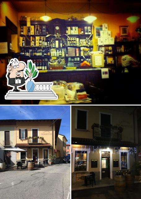 Questa è la foto che mostra la esterno e bancone da bar di Bar Paninoteca Cantina Piemontese