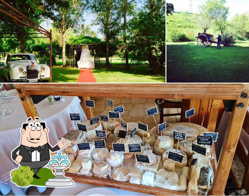 Tra le diverse cose da Da Manuela si possono trovare la esterno e cibo