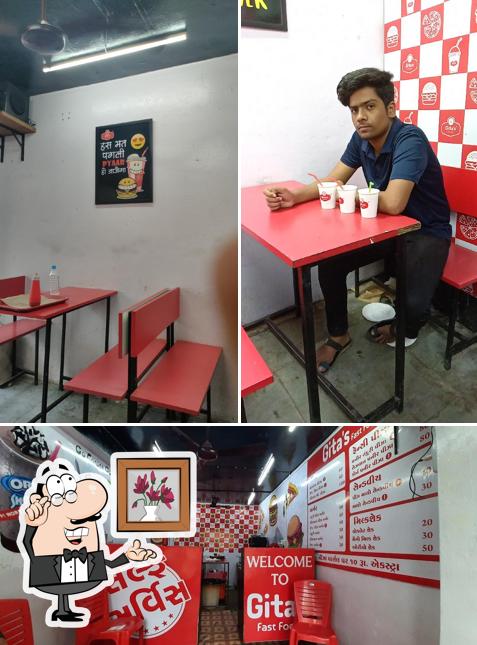 The interior of Gita's Fast Food