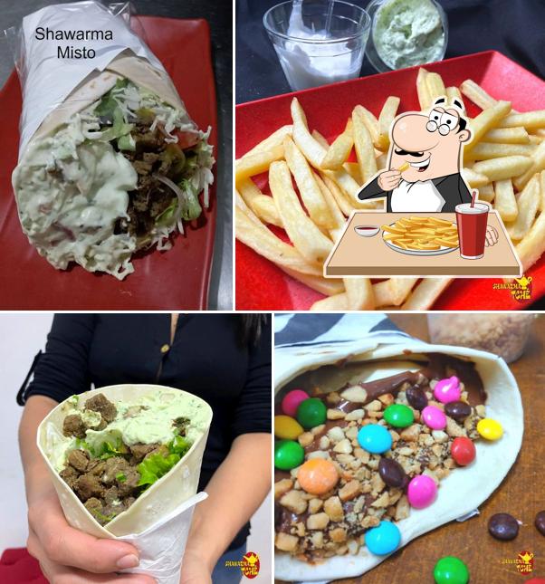 Batata frita em Shawarma Tche