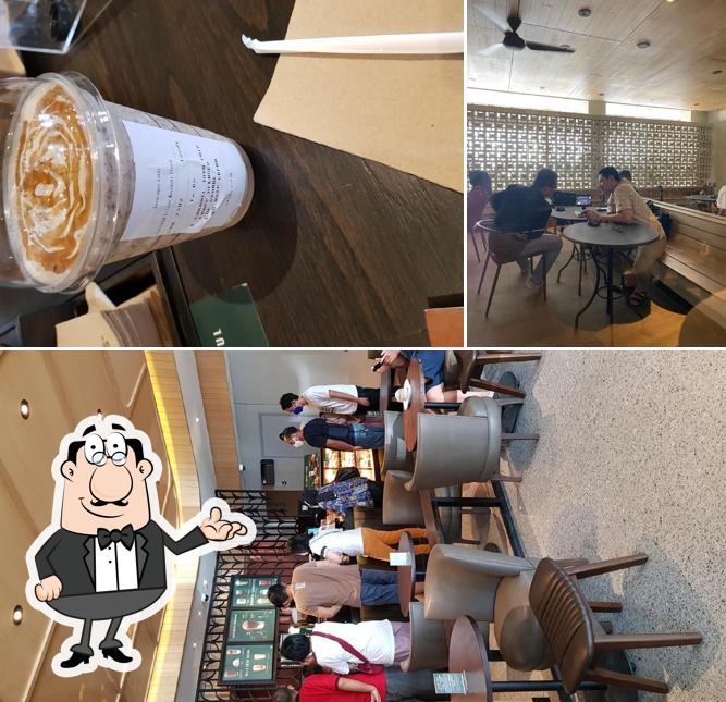 El interior de Starbucks Diponegoro Kediri