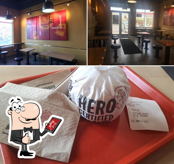 Here's a picture of Hero Certified Burgers