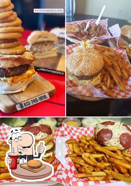 Get a burger at Stuffed Burgers and Pizza